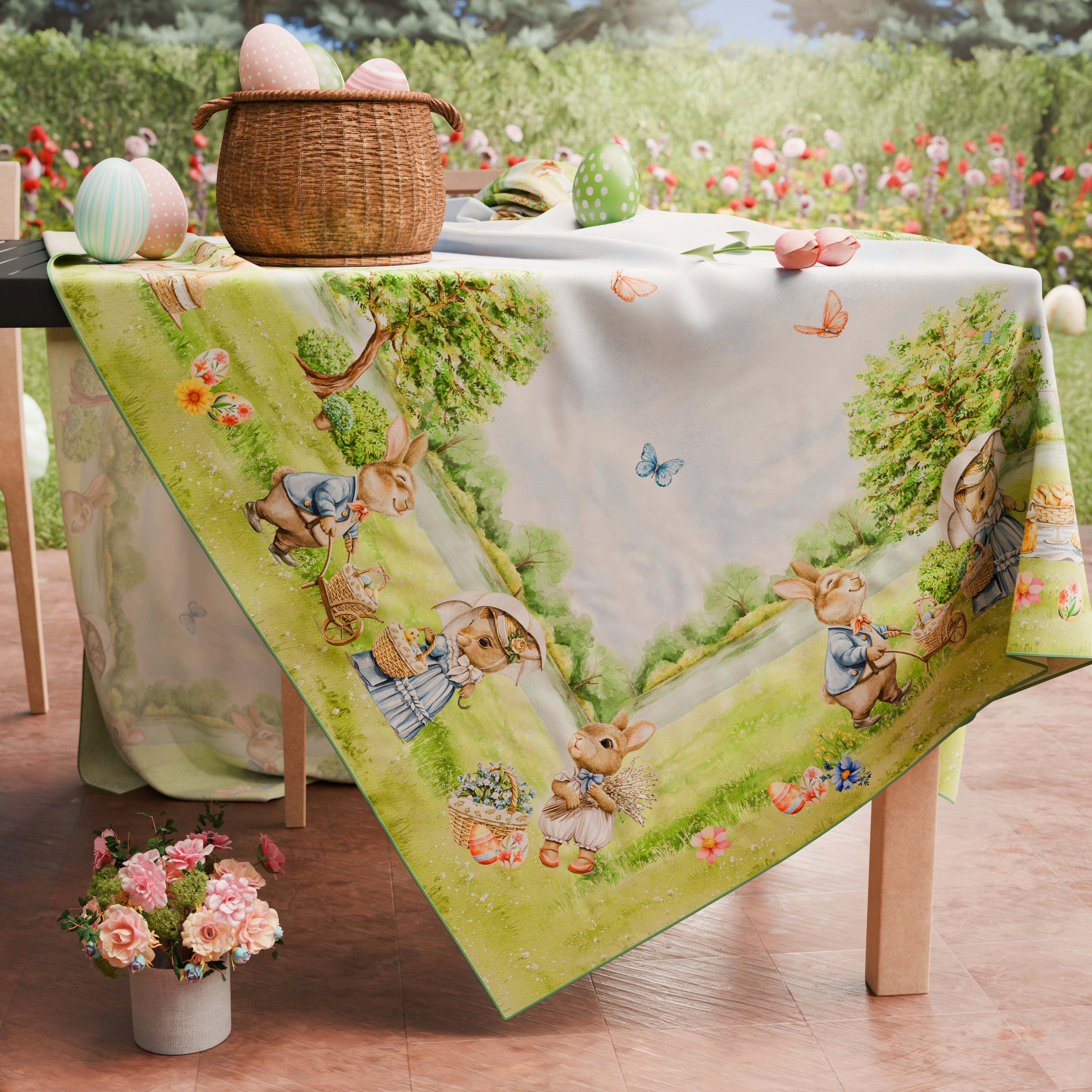 Centrotavola Coniglietto Pasquale XL  Composizione Floreale Primaverile Da Tavola  Decorazioni Pasquali Da Tavola  Decorazioni Per La Casa  Regalo Pasquale Unico  Decorazioni Da Tavola - Italia