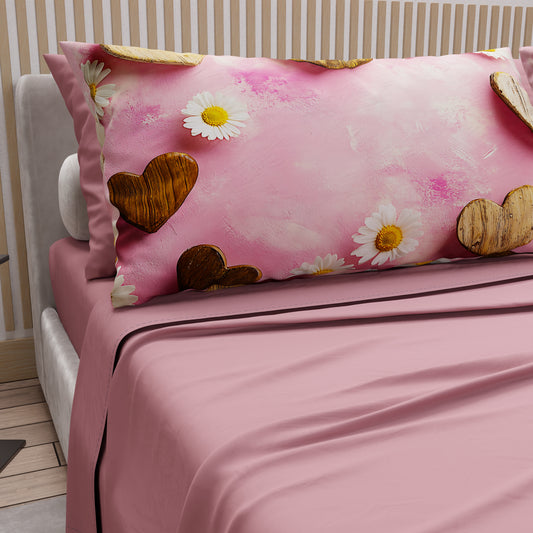 Lenzuola in Cotone, Completo Letto con Federe in Stampa Digitale Shabby 326