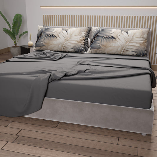 Lenzuola in Cotone, Completo Letto con Federe in Stampa Digitale Tropical 06-10