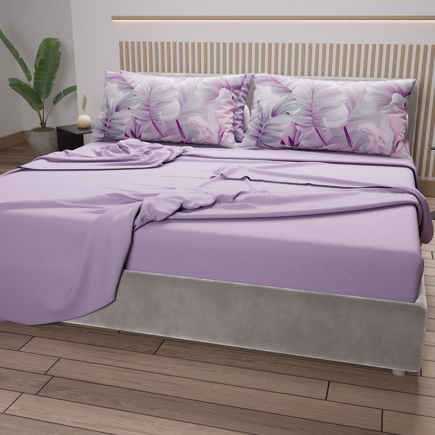 Lenzuola in Cotone, Completo Letto con Federe in Stampa Digitale Tropical 06-8