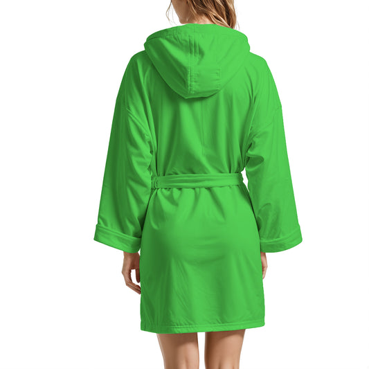 Green Microfibre Bathrobe for Men and Women
