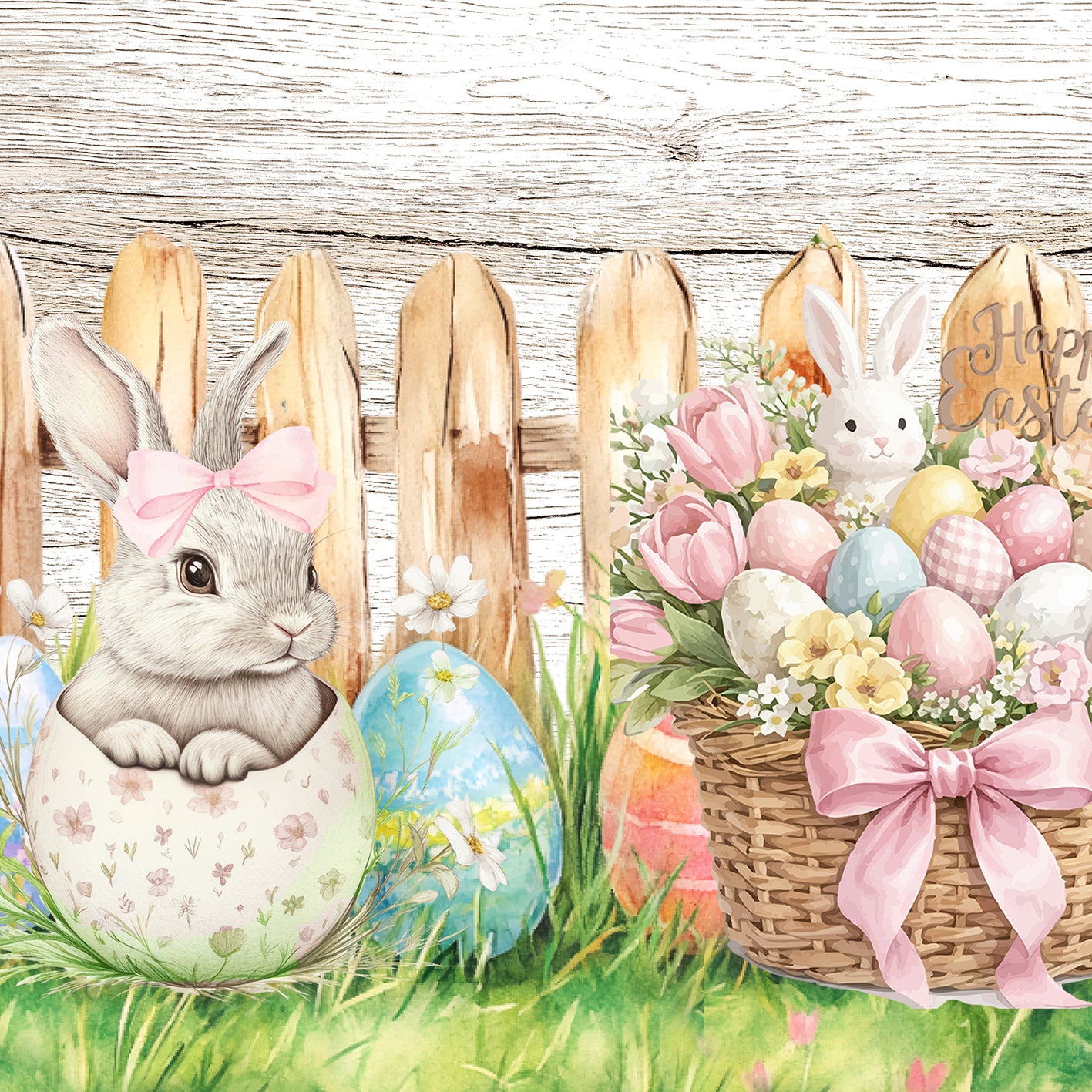Tapis de Cuisine Pâques Antidérapant Passatoia Pâques Cuisine lavable Tutu Bunny