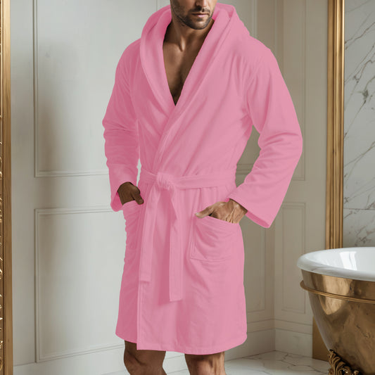 Accappatoio Microfibra Uomo e Donna Rosa