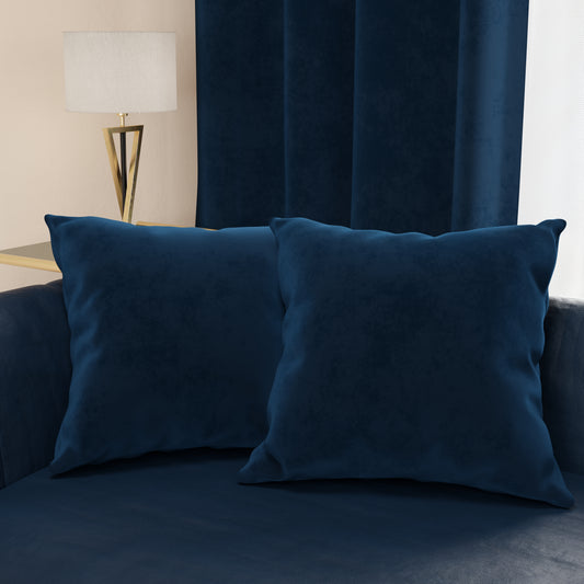 Set Velluto Blu-Trapuntino+Lenzuola+Federe+Cuscini Arredo