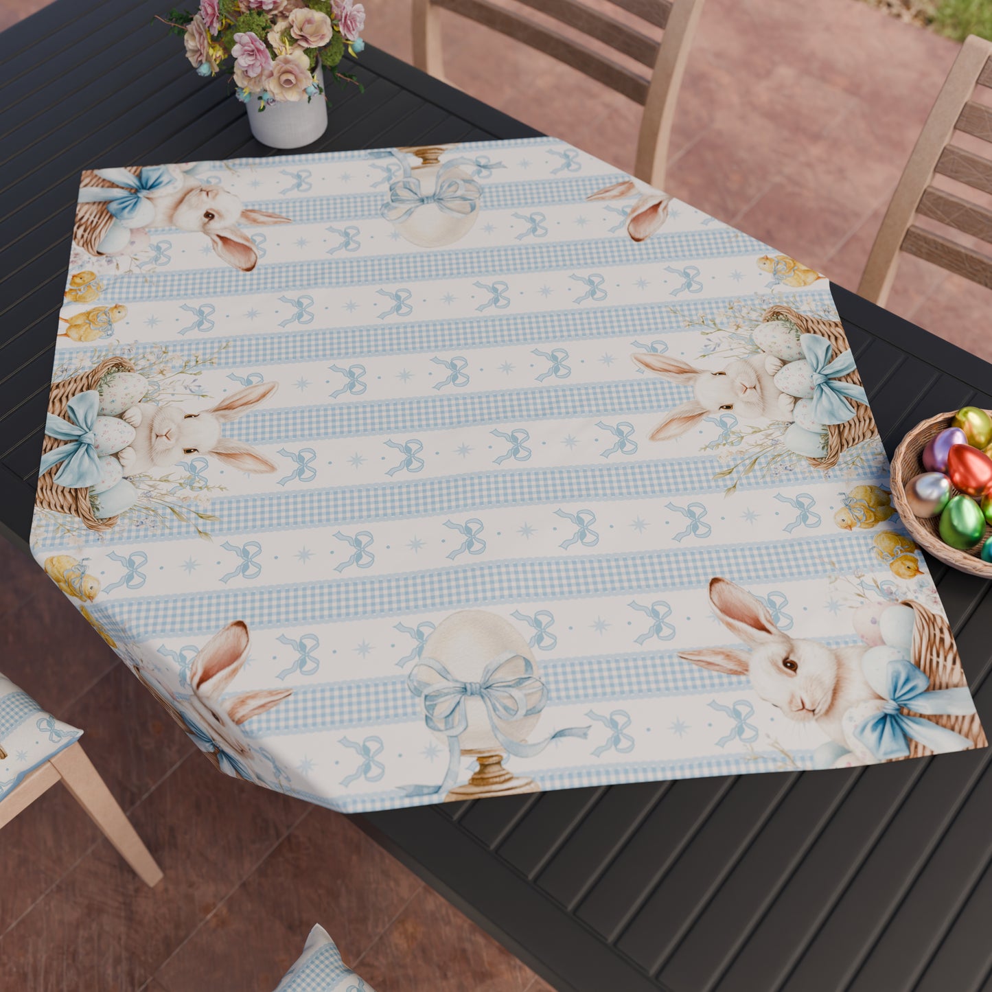 Centrotavola Pasqua per Cucina in Stampa Digitale White Bunny