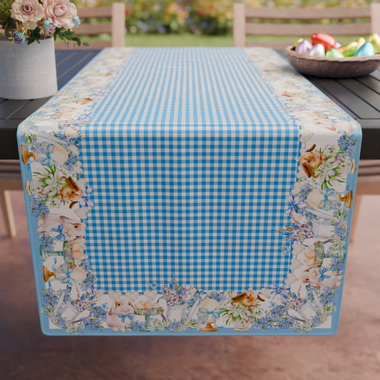Chemin de table de Pâques, Nappe chemin de table de Pâques, Chemin de cuisine Vichy
