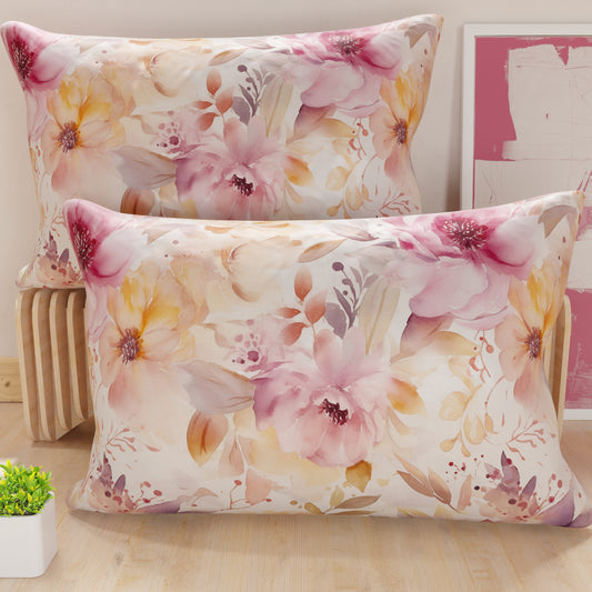 Taies d'oreiller en impression numérique, floral F2