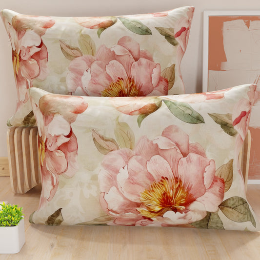 Taies d'oreiller en impression numérique, floral F20