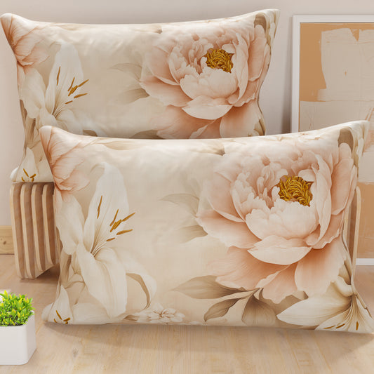 Taies d'oreiller en impression numérique, Floral F26