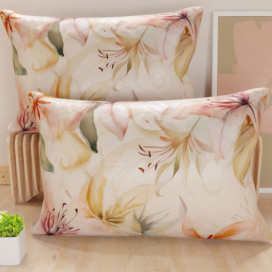 Taies d'oreiller en impression numérique, floral F3