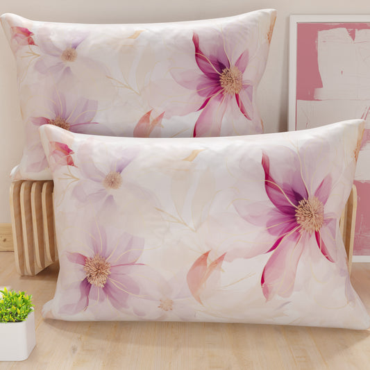 Taies d'oreiller en impression numérique, floral F8