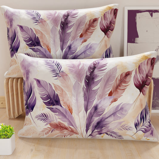 Taies d'oreiller en impression numérique, Palmwater Lilas