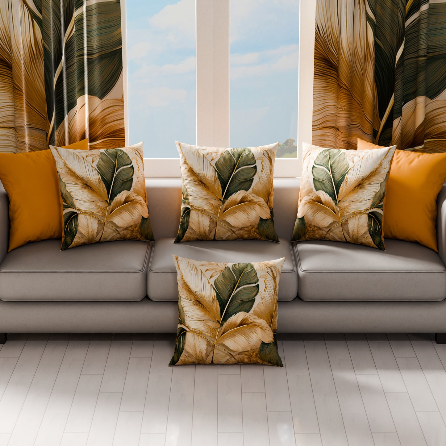 Cuscini, Copricuscini Divano, Cuscini Arredo in Stampa Digitale Floreale 04-302