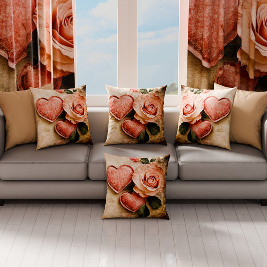 Cuscini, Copricuscini Divano, Cuscini Arredo in Stampa Digitale Shabby 332