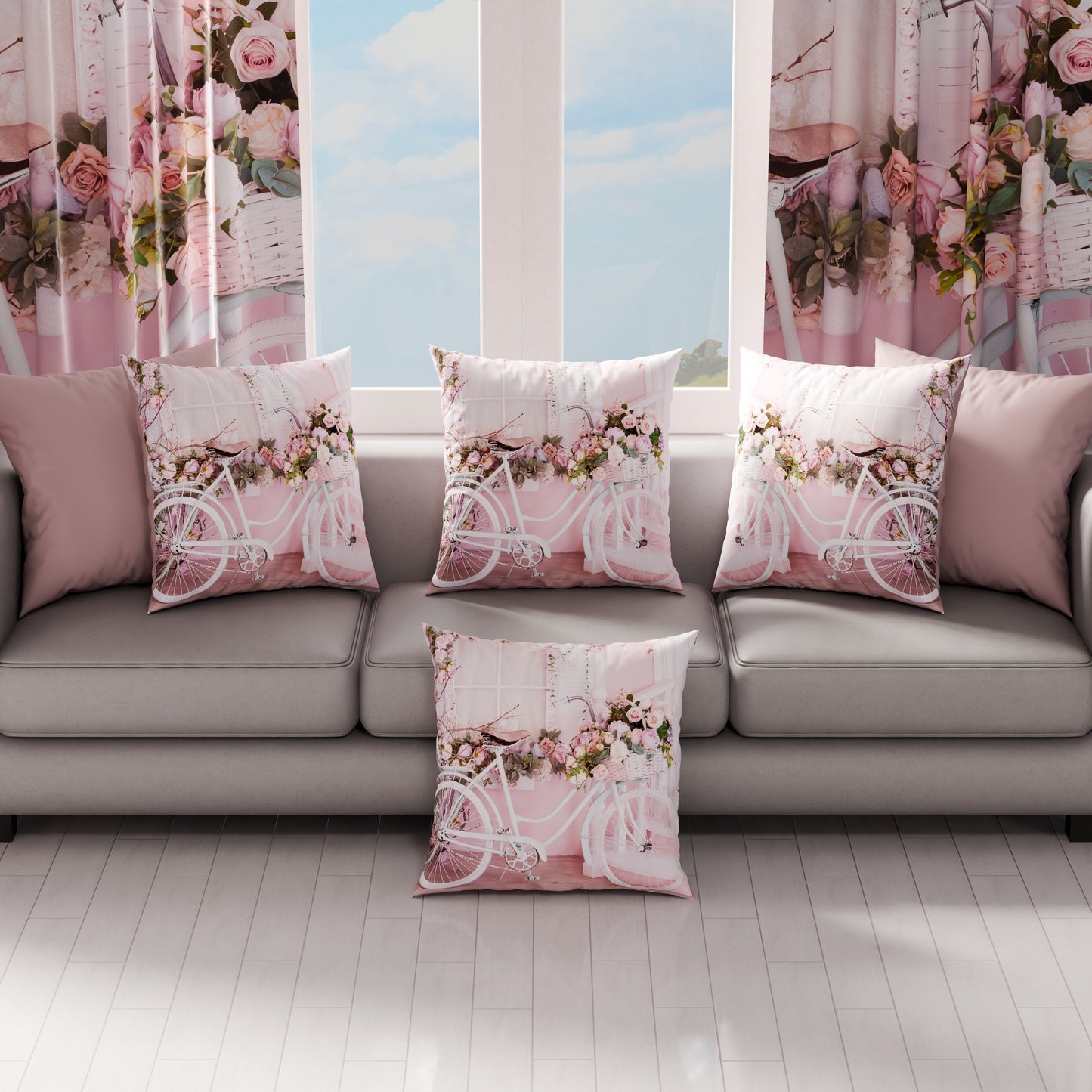 Cuscini, Copricuscini Divano, Cuscini Arredo in Stampa Digitale Shabby 333