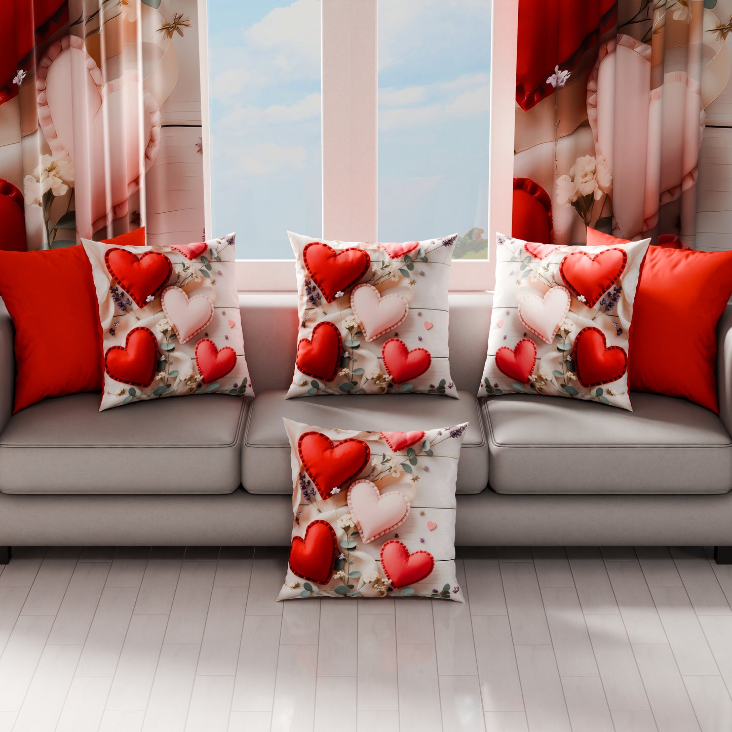 Cuscini, Copricuscini Divano, Cuscini Arredo in Stampa Digitale Shabby 344