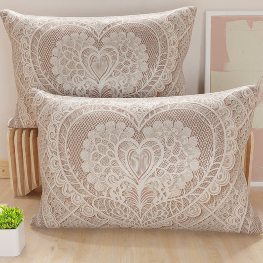 Taies d'Oreiller, Taies de Coussin en Impression Digitale, Shabby 321