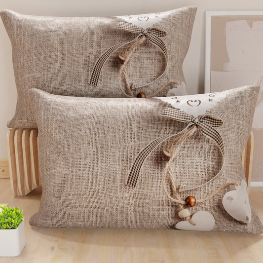 Taies d'Oreiller, Taies de Coussin en Impression Digitale, Shabby 331