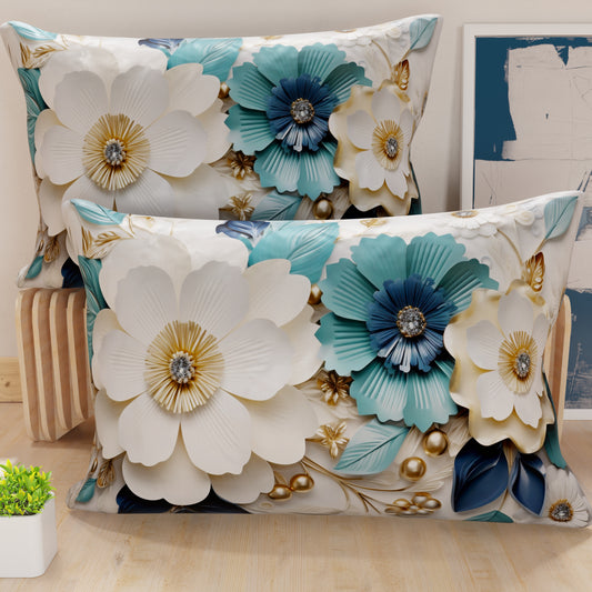 Taies d'Oreiller en Impression Numérique, Floral 05-19