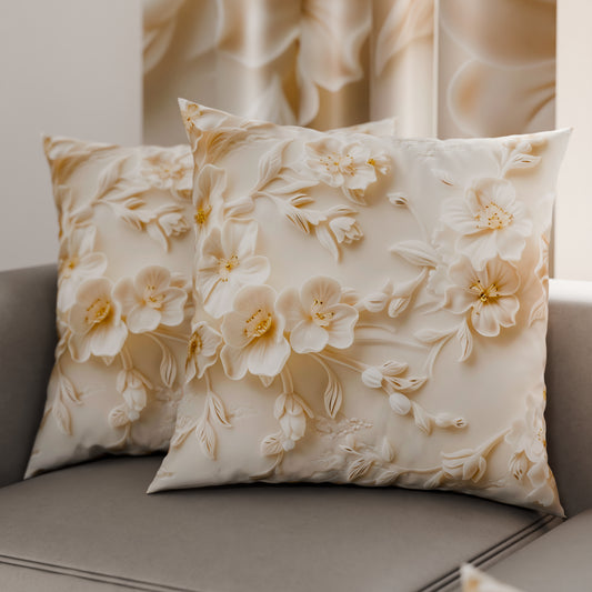 Coussins, Housses de Coussin pour Canapé, Coussins Décoratifs en Impression Digitale Florale 06-10