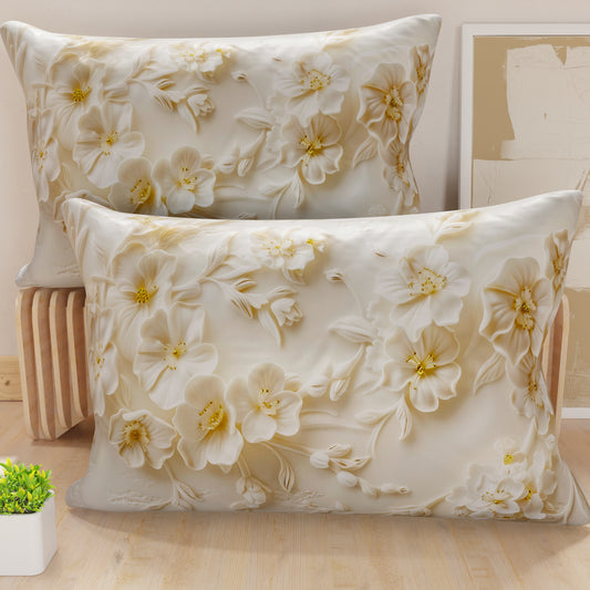 Taies de coussin en impression numérique, florale 06-10