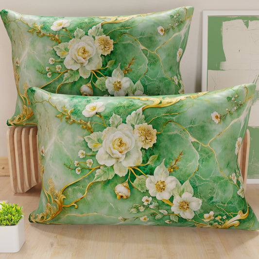 Taies de coussin en impression numérique, florale 06-3