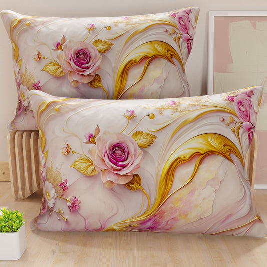 Taies de coussin en impression numérique, florale 06-6