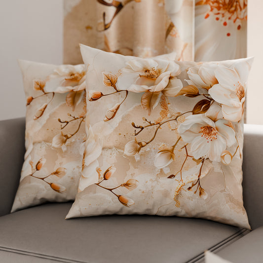 Coussins, Housses de coussin pour canapé, Coussins décoratifs en impression numérique florale F12