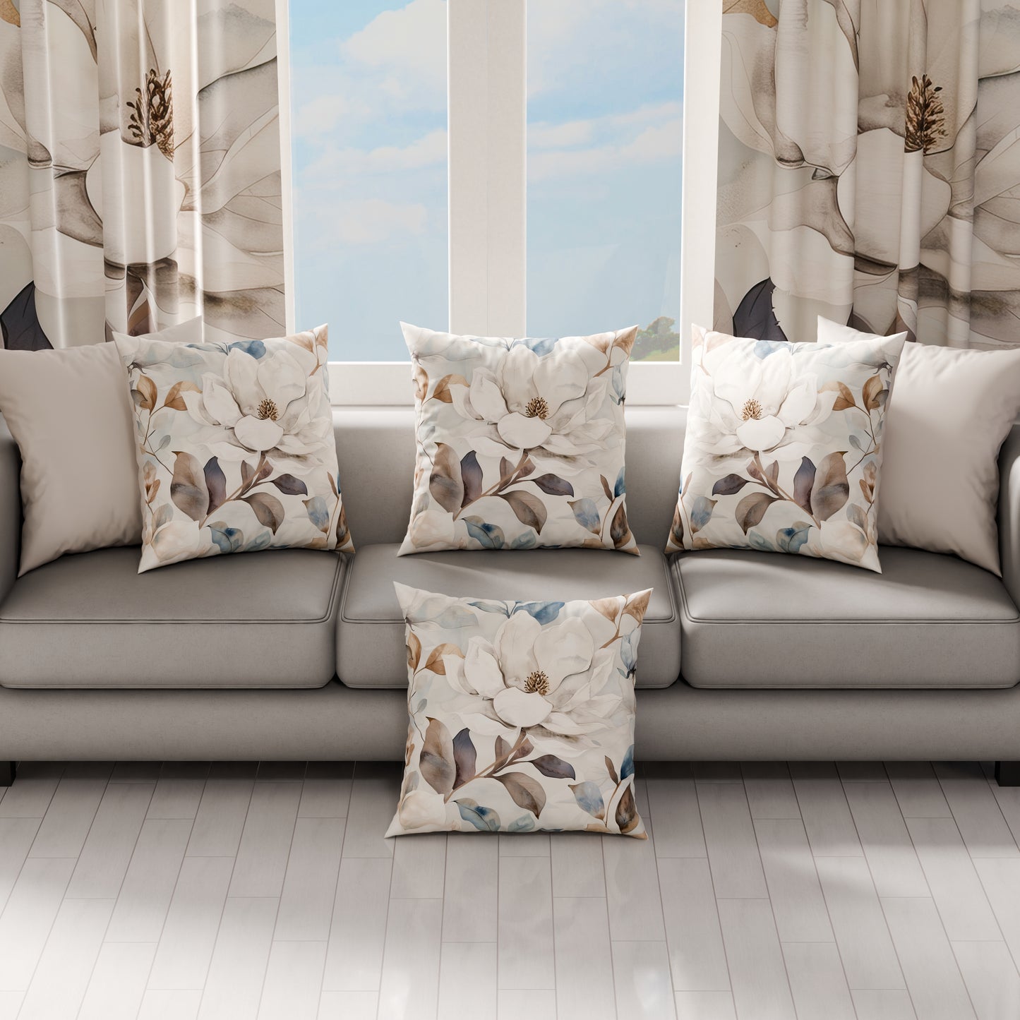 Cuscini, Copricuscini Divano, Cuscini Arredo in Stampa Digitale Floreale F16