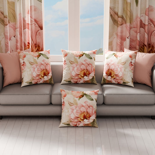 Coussins, Housses de coussin pour canapé, Coussins décoratifs en impression numérique florale F20