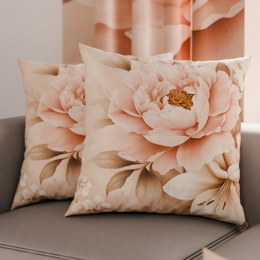 Coussins, Housses de coussin pour canapé, Coussins décoratifs en impression numérique florale F26