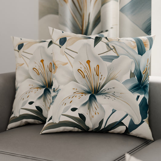 Coussins, Housses de coussin pour canapé, Coussins décoratifs en impression numérique florale F31