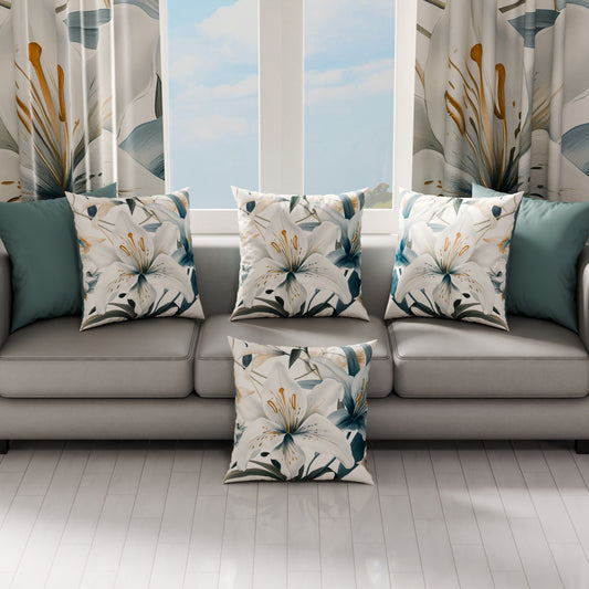 Coussins, Housses de coussin pour canapé, Coussins décoratifs en impression numérique florale F31