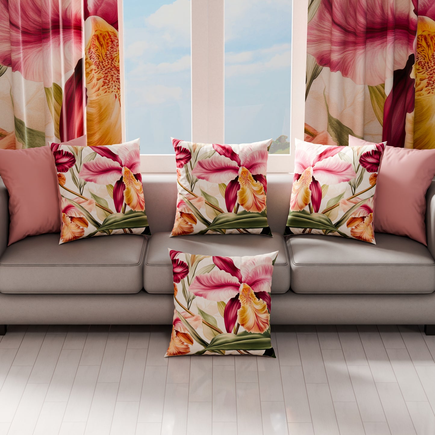 Cuscini, Copricuscini Divano, Cuscini Arredo in Stampa Digitale Floreale F36