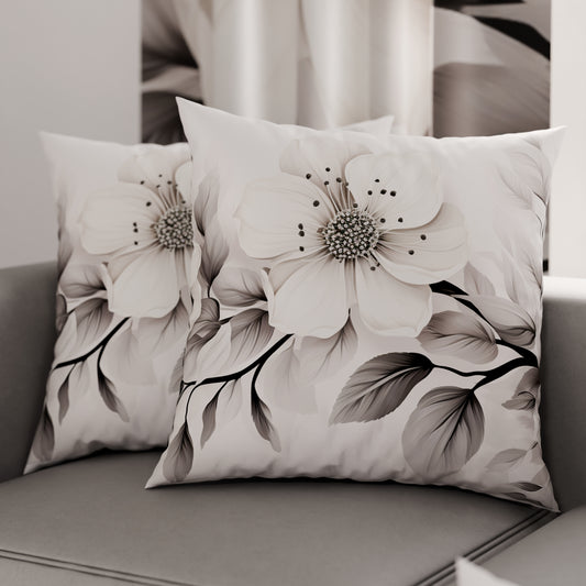 Coussins, Housses de coussin pour canapé, Coussins décoratifs en impression numérique Floral F38