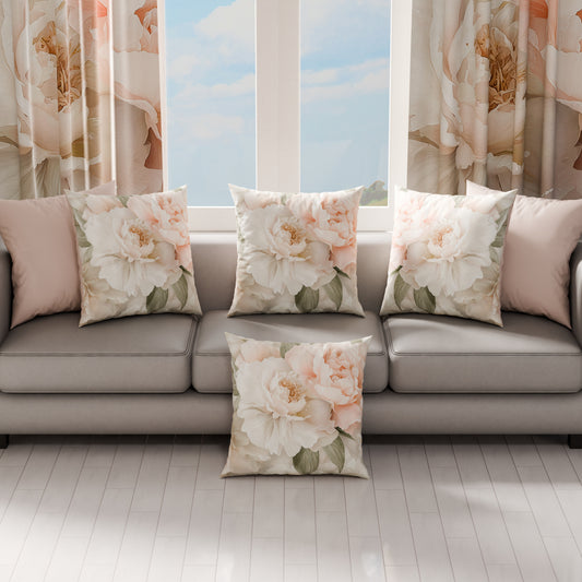Coussins, Housses de coussin pour canapé, Coussins décoratifs en impression numérique Floral F40