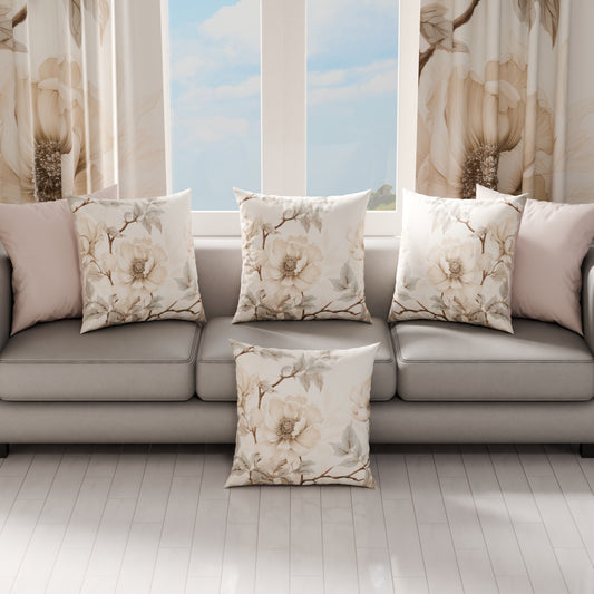 Coussins, Housses de coussin pour canapé, Coussins décoratifs en impression numérique Floral F6
