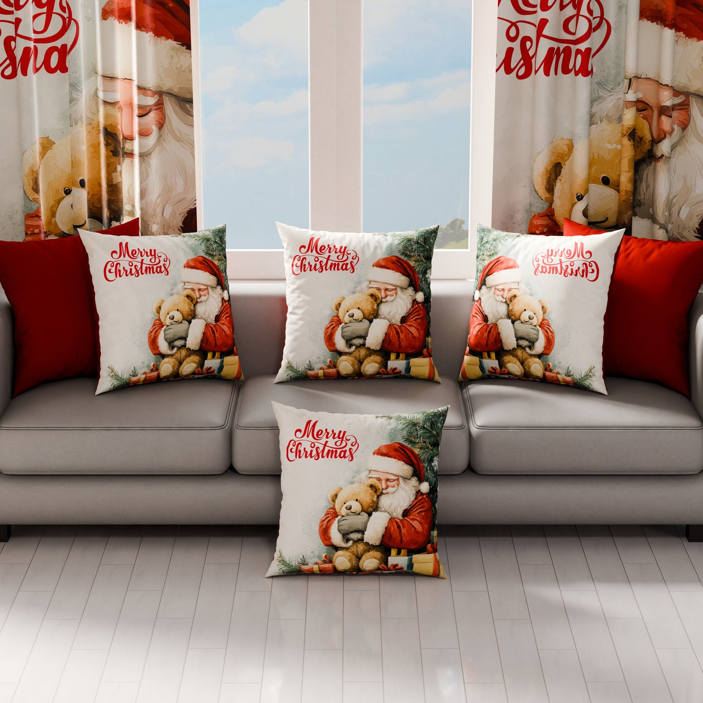 Cuscini, Copricuscini Divano, Cuscini Arredo Natalizi 25 Xmas 12