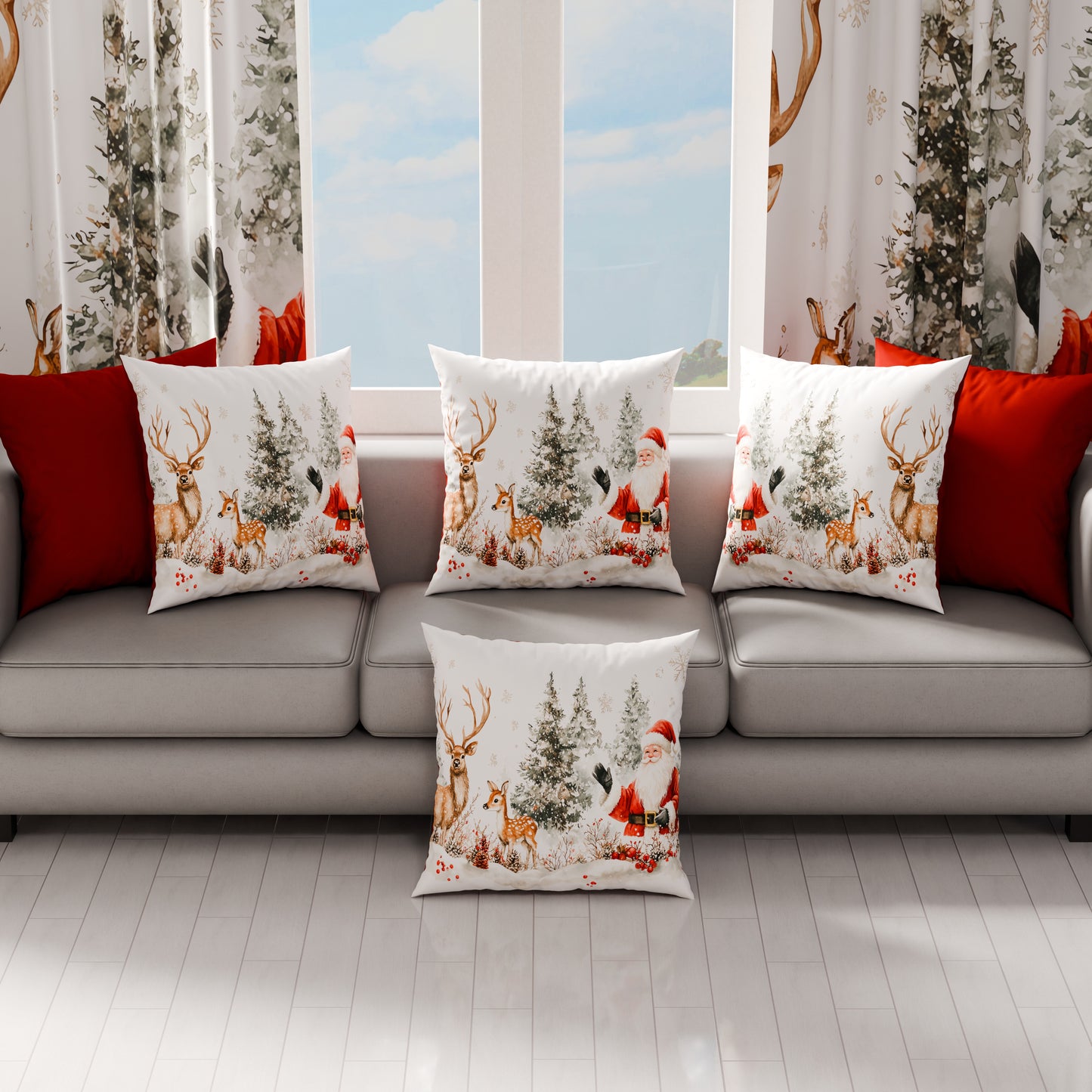 Cuscini, Copricuscini Divano, Cuscini Arredo Natalizi 25 Xmas 17