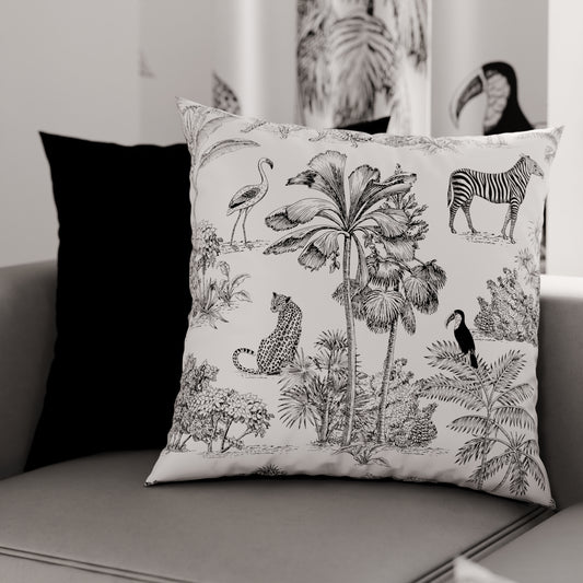 Coussins, Housses de coussin pour canapé, Coussins décoratifs en impression numérique Animalier 02