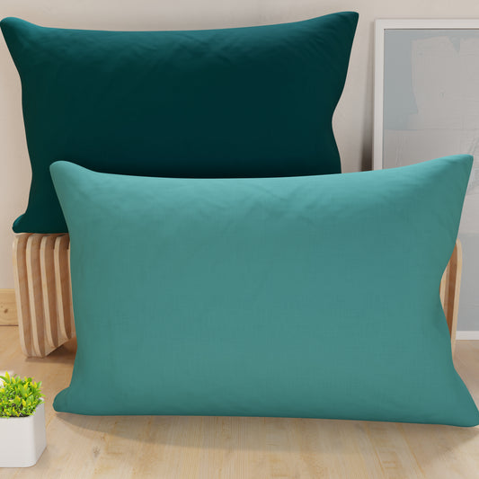 Taies d'oreiller, Paire de taies, Housses de coussin, 100% Microfibre Antiallergique Tiffany/Ottanio