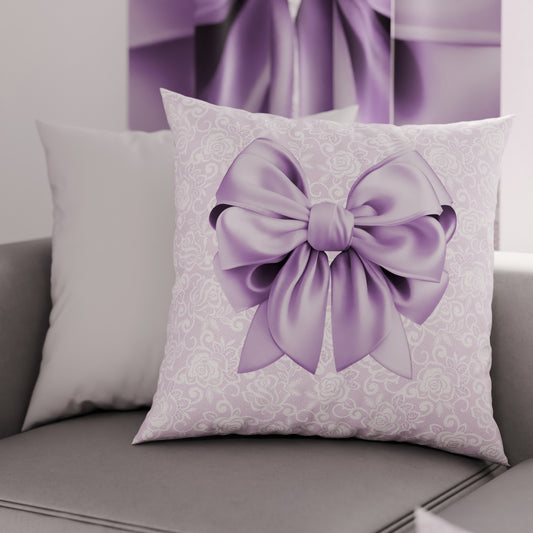 Coussins, Housses de coussin pour canapé, Coussins décoratifs en impression numérique Nœud Lilas