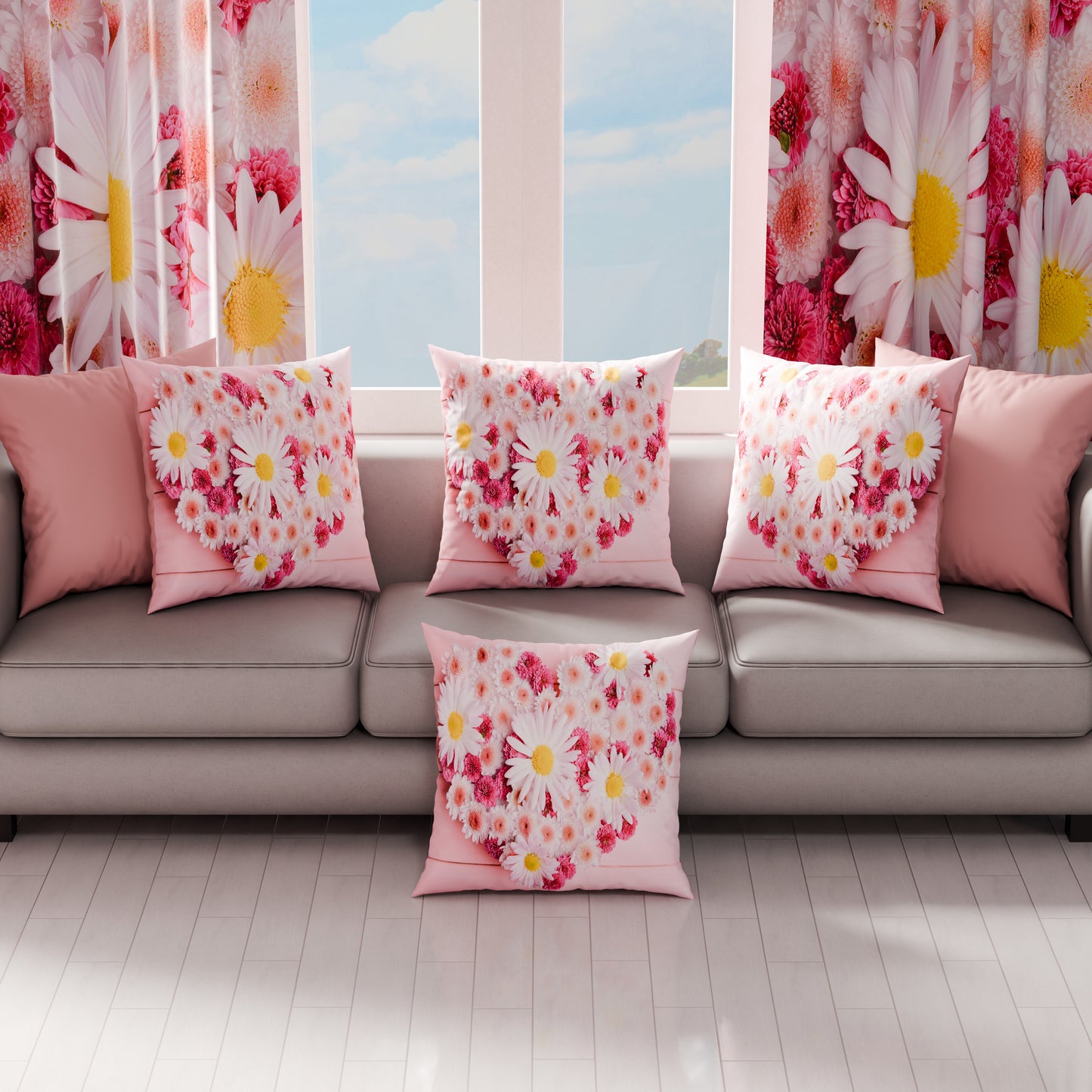 Cuscini, Copricuscini Divano, Cuscini Arredo in Stampa Digitale Floreale 11