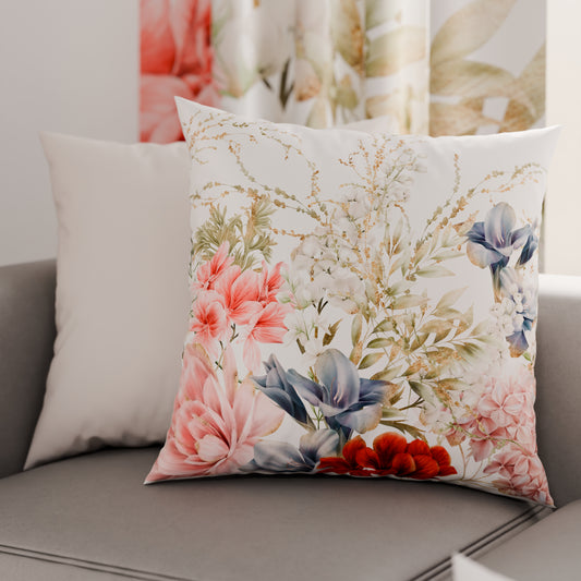 Coussins, Housses de coussin pour canapé, Coussins décoratifs en impression numérique florale 14