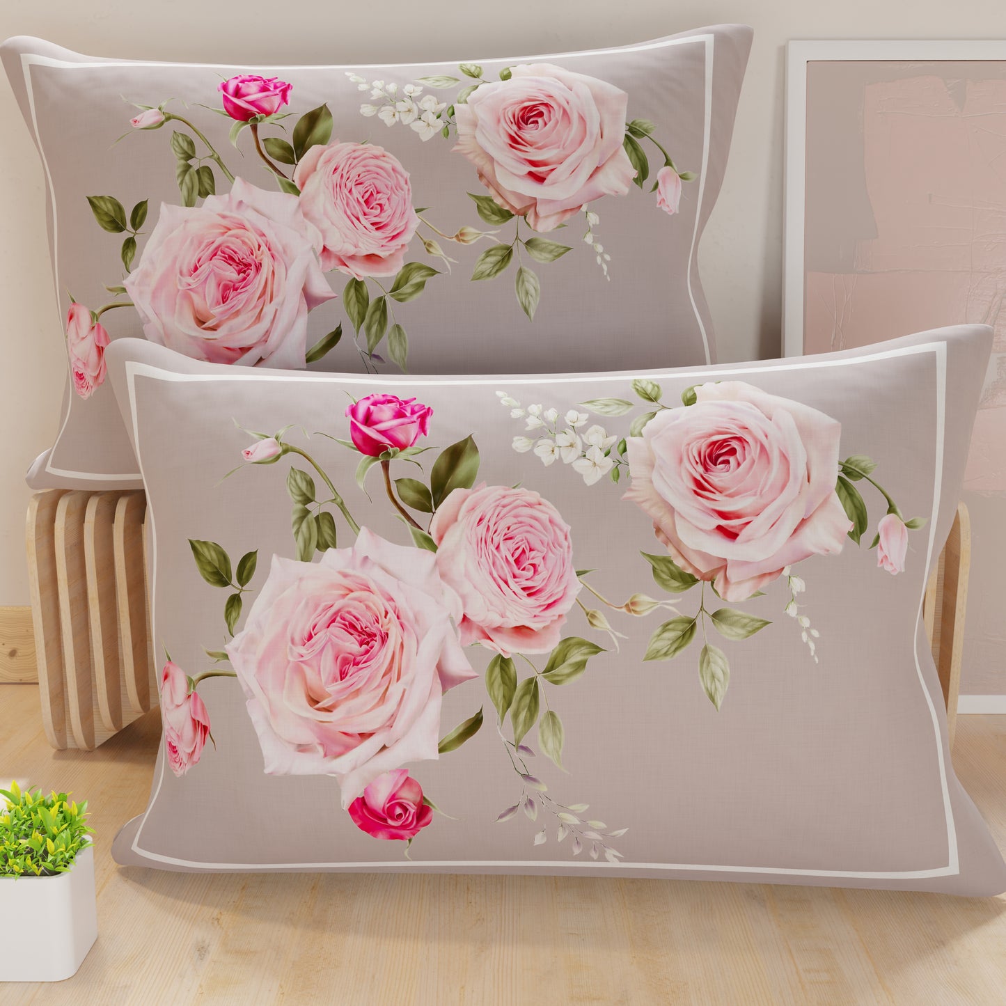 Pillowcases, Cushion Covers in Digital Print, Floral 20-07