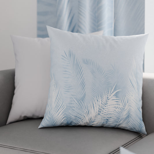 Coussins, Housses de coussin pour canapé, Coussins décoratifs en impression numérique Feuille Céleste