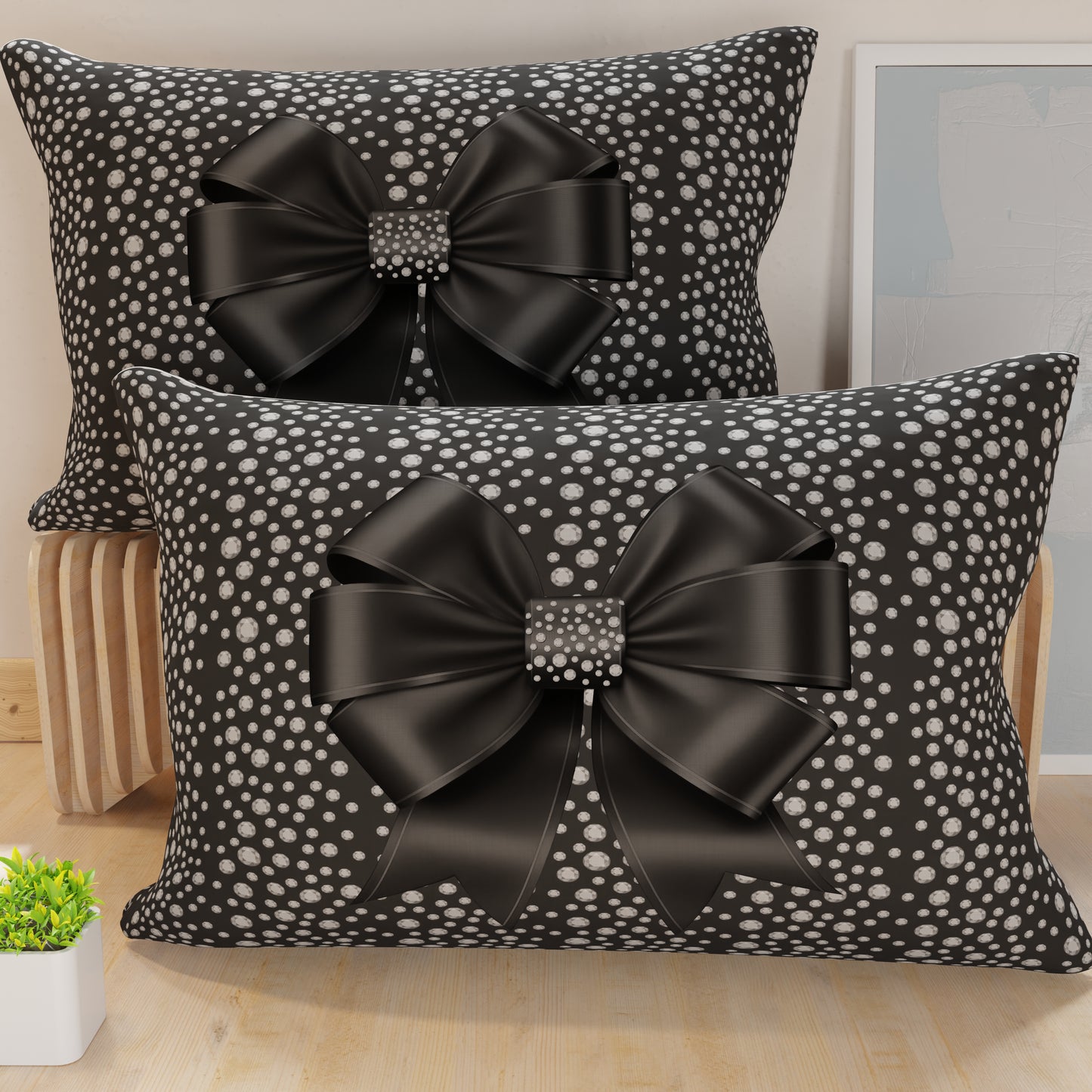 Pillowcases, Pillowcases in Digital Print, Diamond Bow