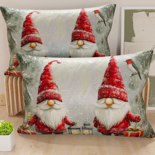 Housses de coussin en impression numérique Noël, Gnome 02