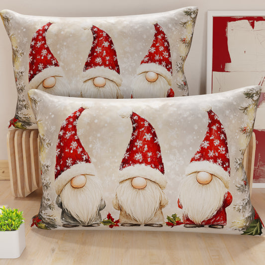 Housses de coussin en impression numérique Noël, Gnome 03