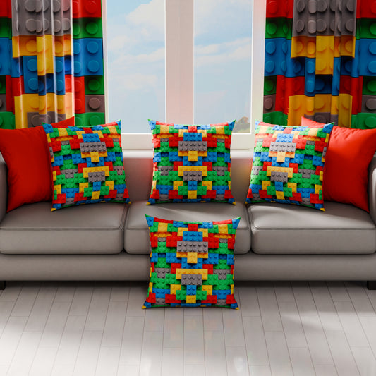 Coussins, Housses de coussin pour canapé, Coussins décoratifs en impression numérique Lego
